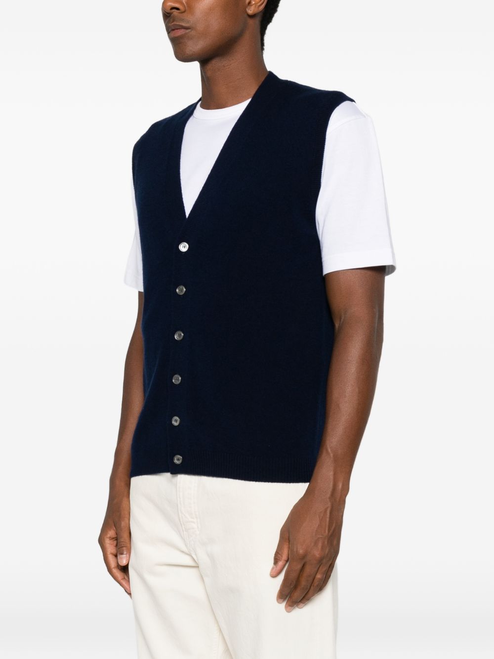 DANIELE FIESOLI Gilet in cashmere blu