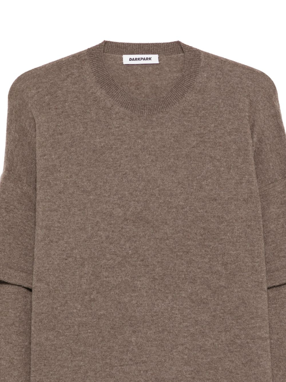 DARKPARK Maglia Troy a doppia manica in cashmere marrone