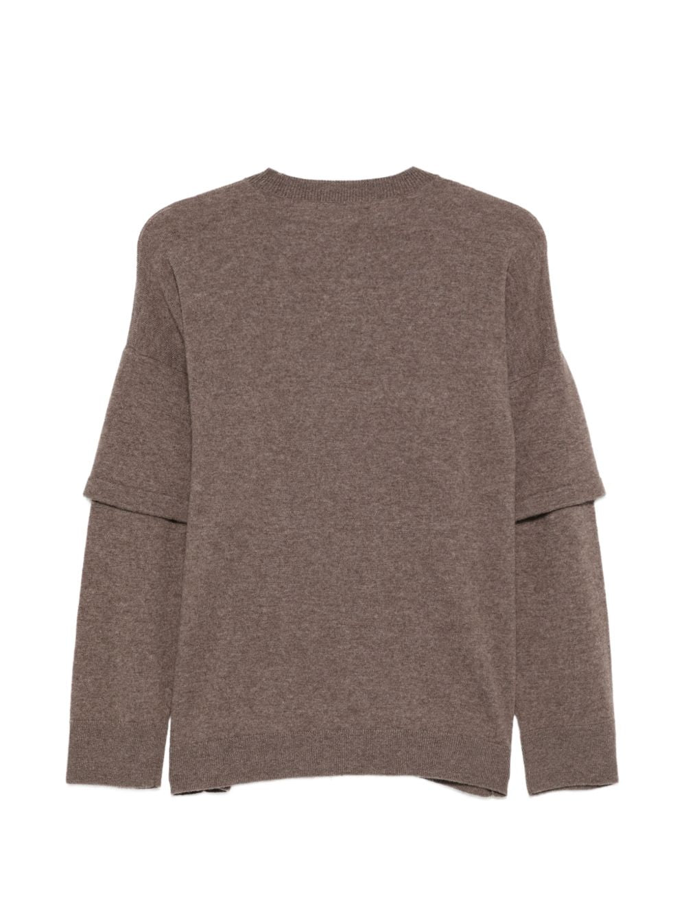 DARKPARK Maglia Troy a doppia manica in cashmere marrone
