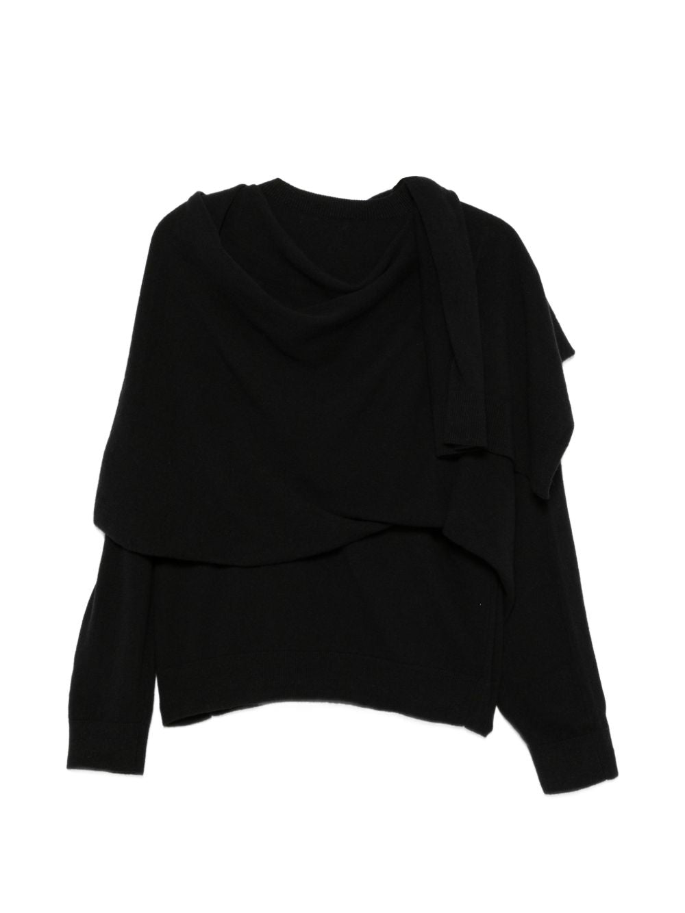DARKPARK Maglia Addison nera in lana merino e cashmere