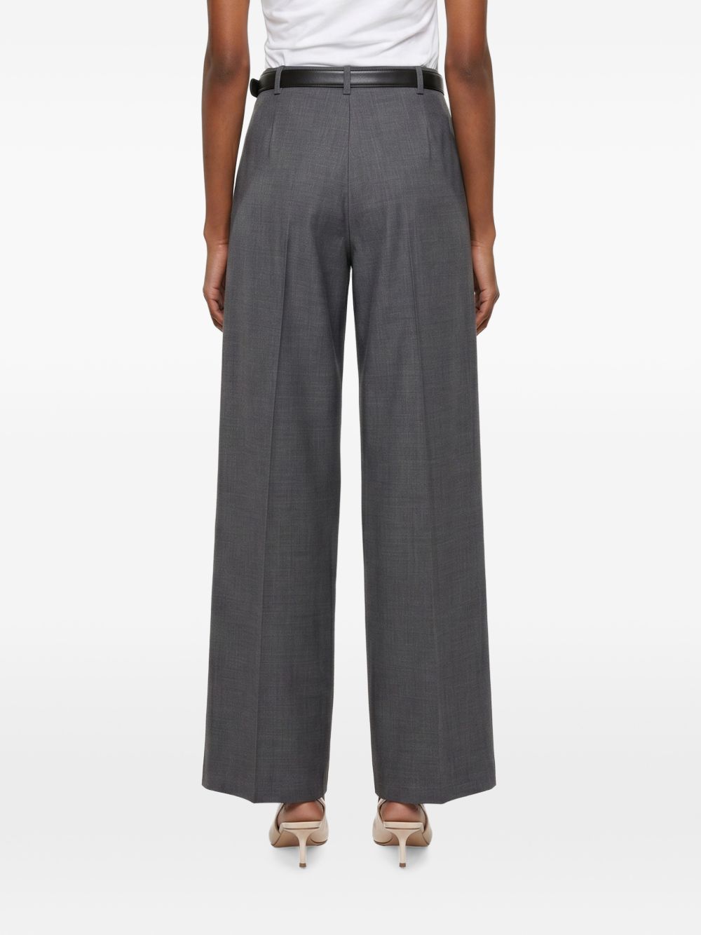 DARKPARK Pantaloni Gaia grigio in misto lana