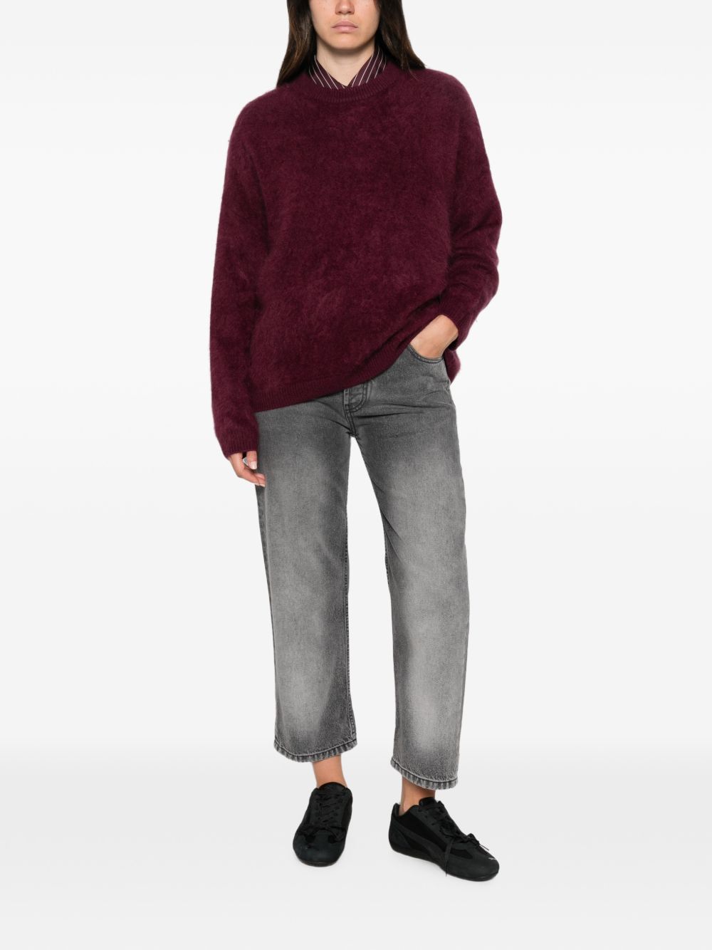 DARKPARK Jeans Lizzie in denim nero di cotone