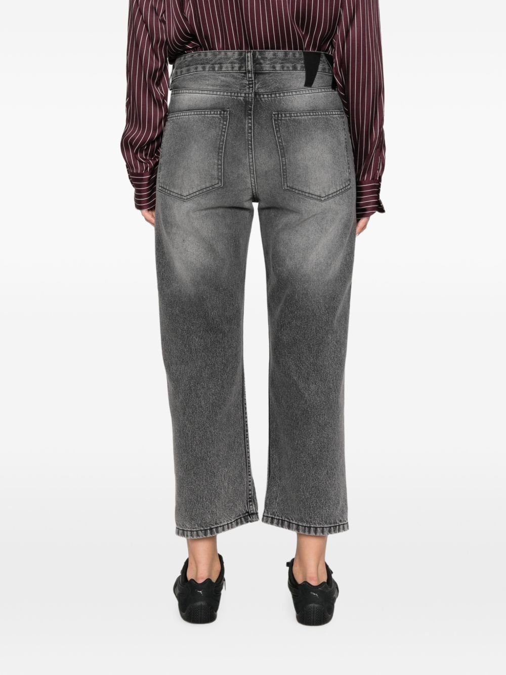 DARKPARK Jeans Lizzie in denim nero di cotone