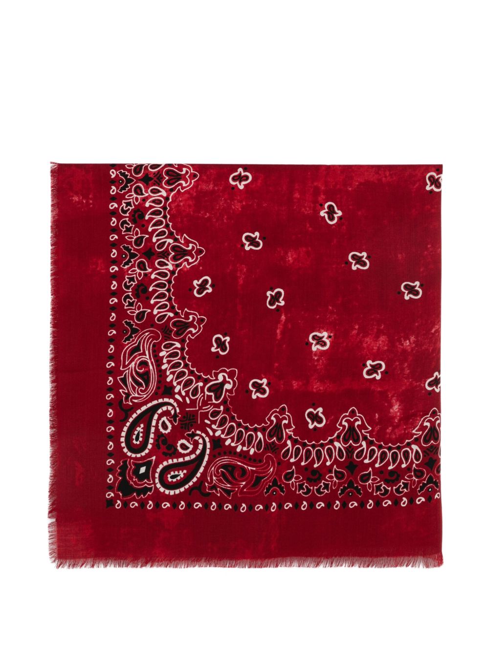 DESTIN Foulard Jilqua rosso in pura lana