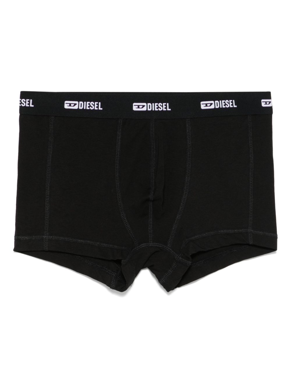 DIESEL Set da 3 boxer in cotone neri elasticizzati