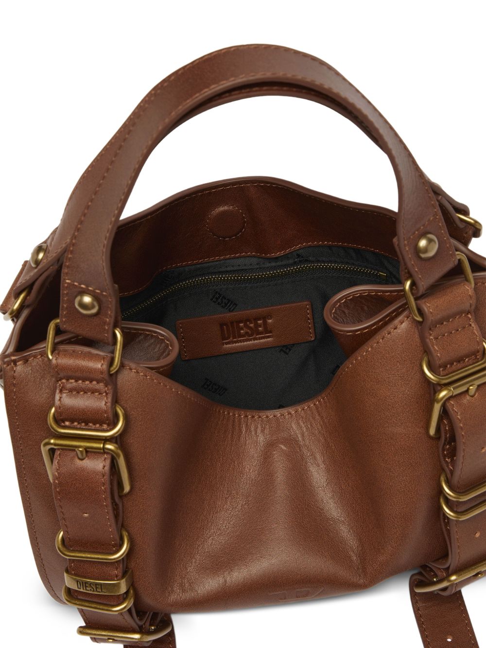 DIESEL Borsa marrone in simil-pelle