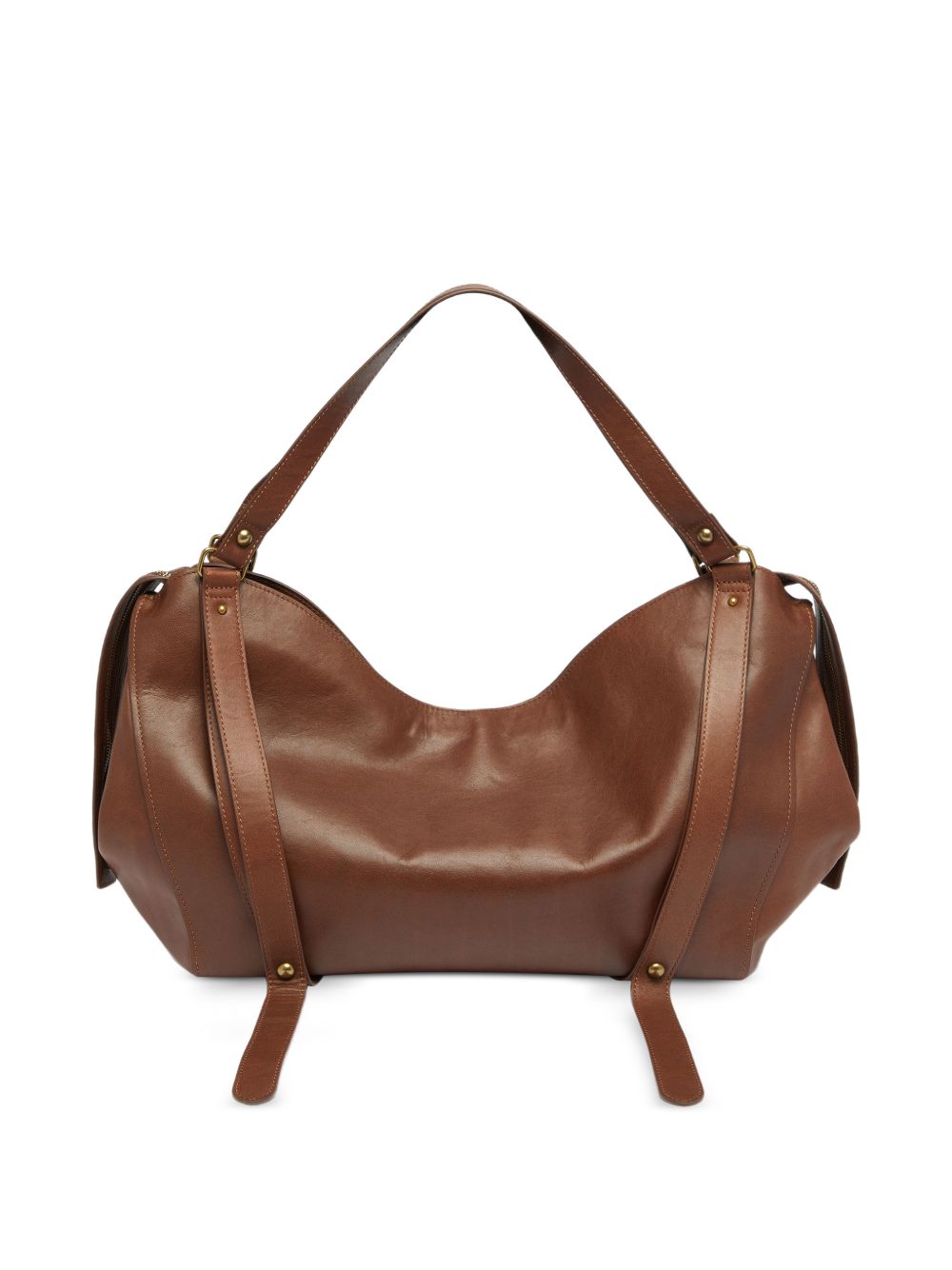 DIESEL Borsa a mano tote marrone in simil-pelle