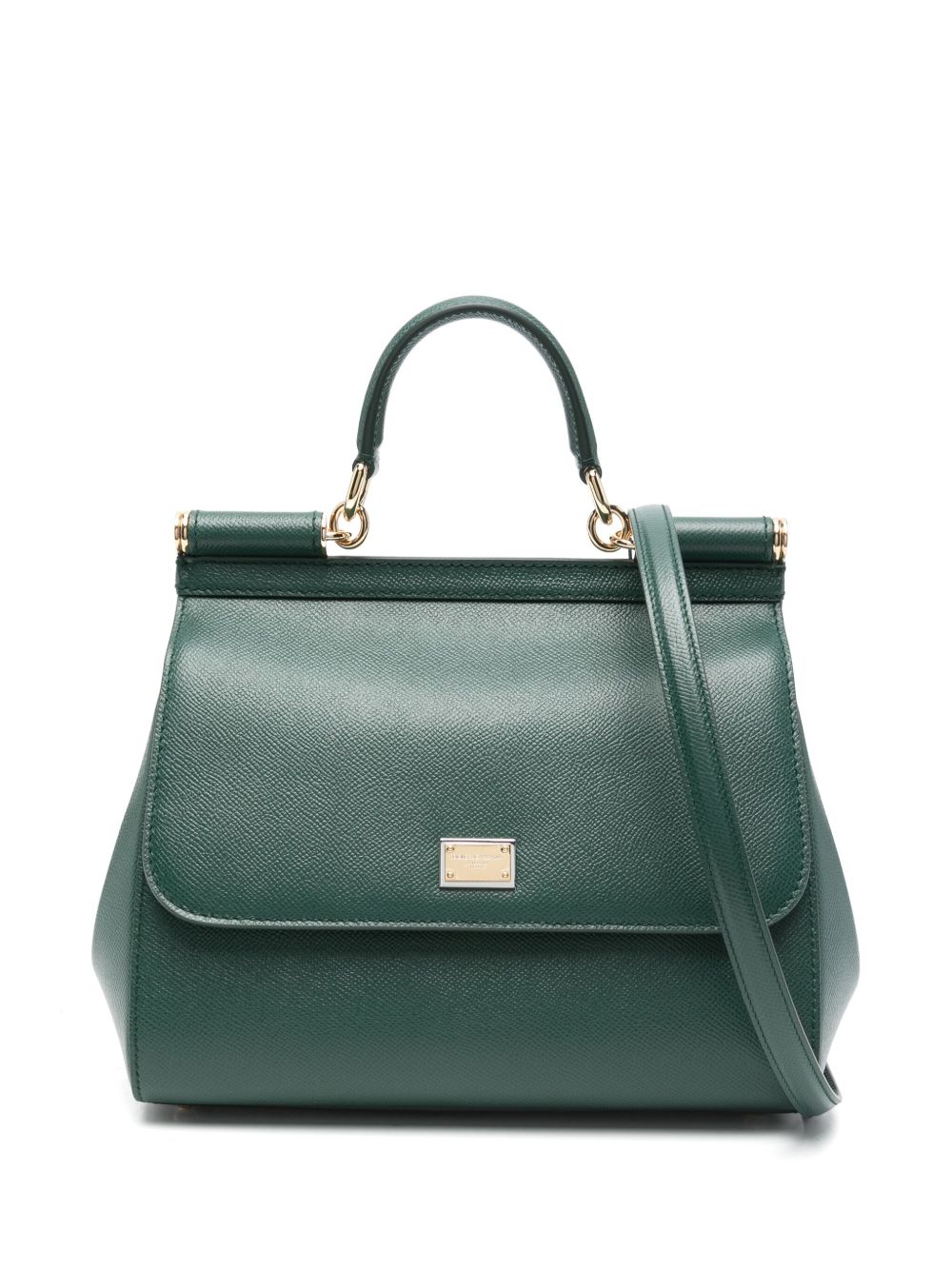 DOLCE e GABBANA Borsa Sicily Large verde in pelle