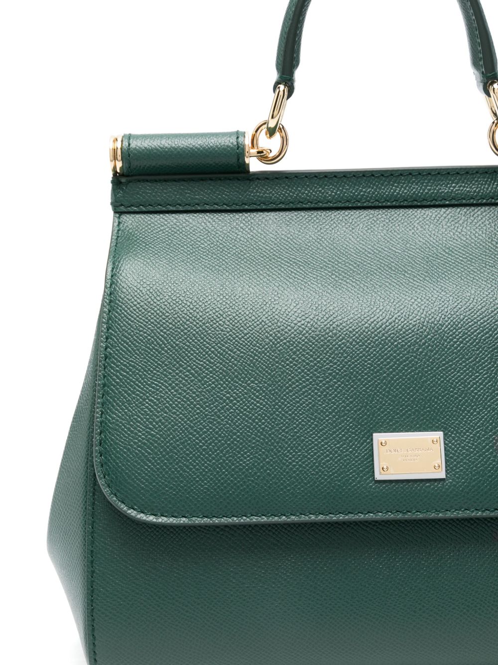 DOLCE e GABBANA Borsa Sicily Large verde in pelle