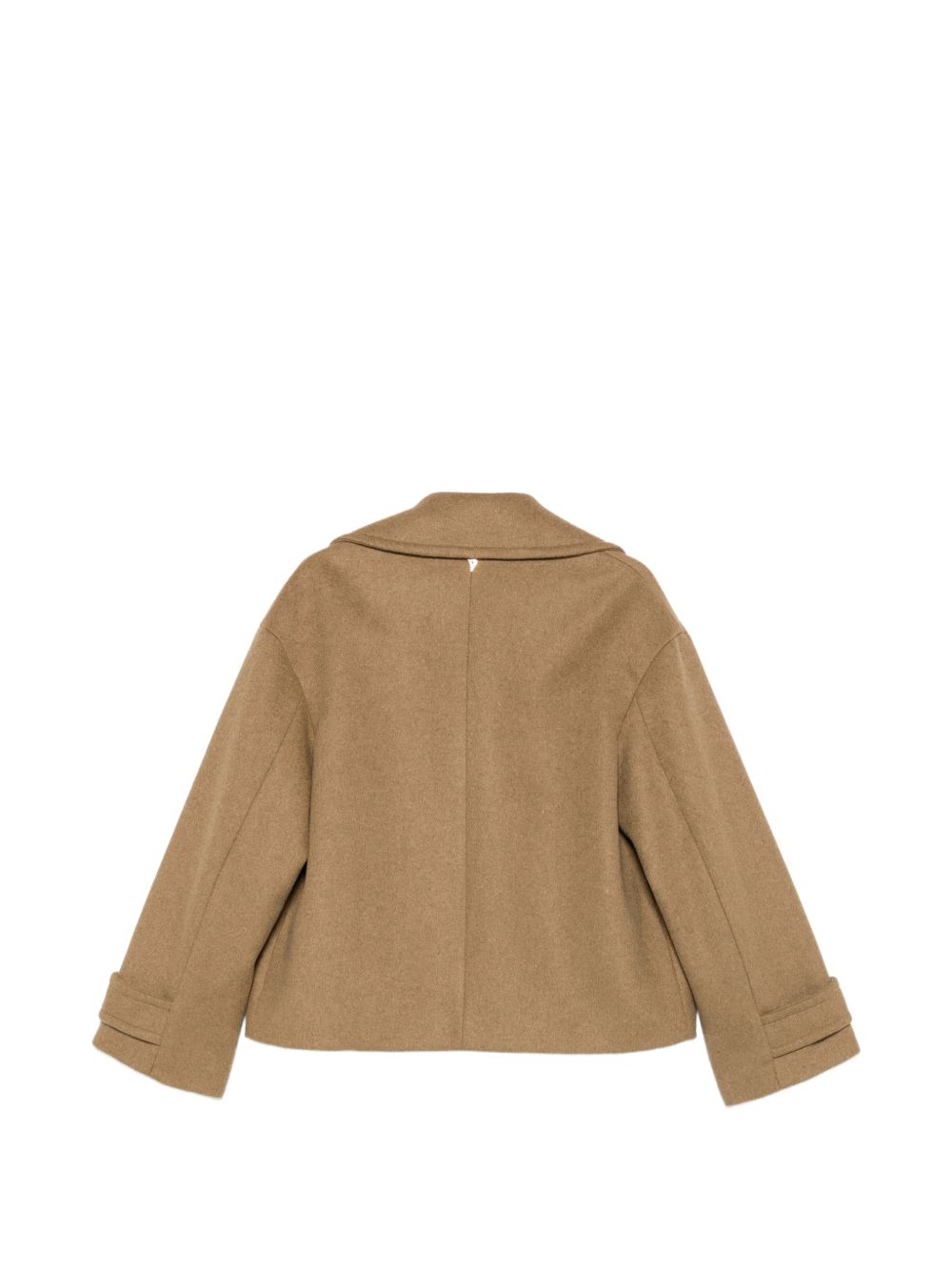 DONDUP Cappotto corto doppiopetto marrone cammello