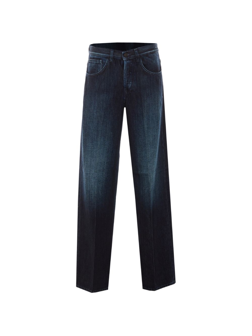 DONDUP Jeans lunghi Jacklyn blu a gamba dritta con leggero effetto wash