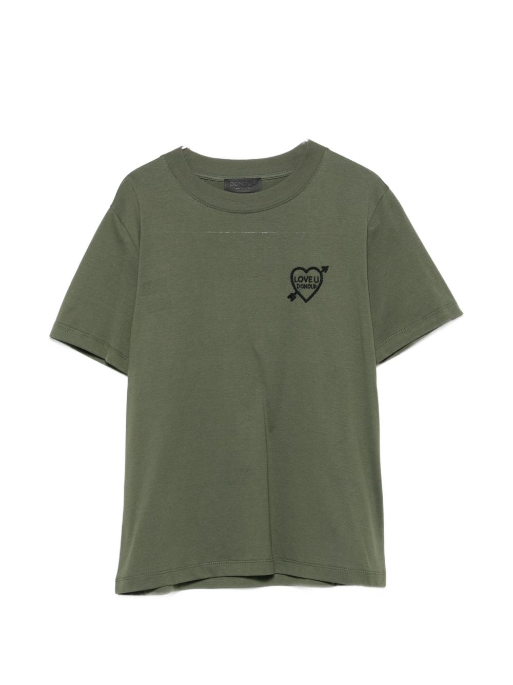 DONDUP T-shirt verde in cotone