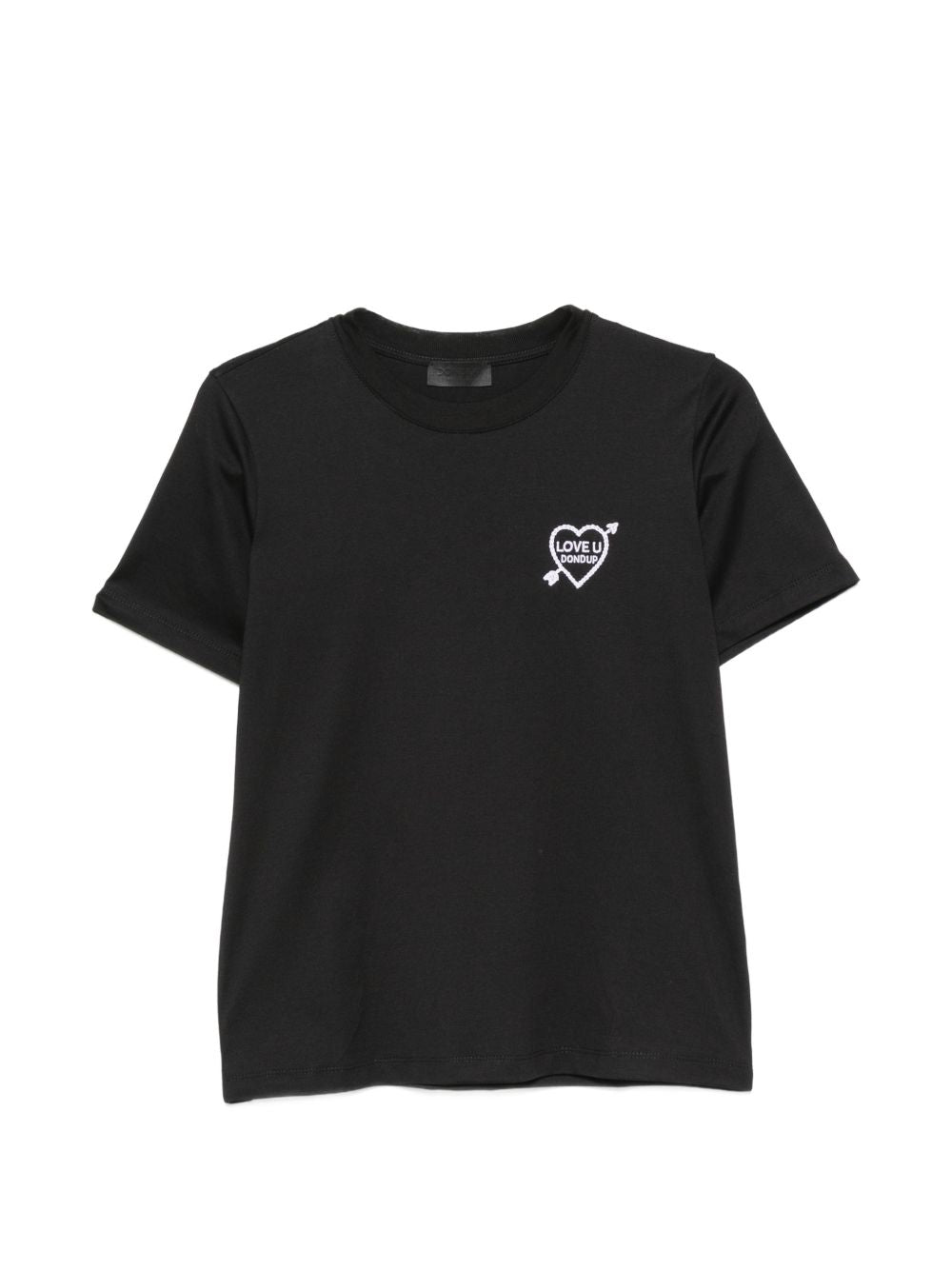 DONDUP T-shirt nera in cotone