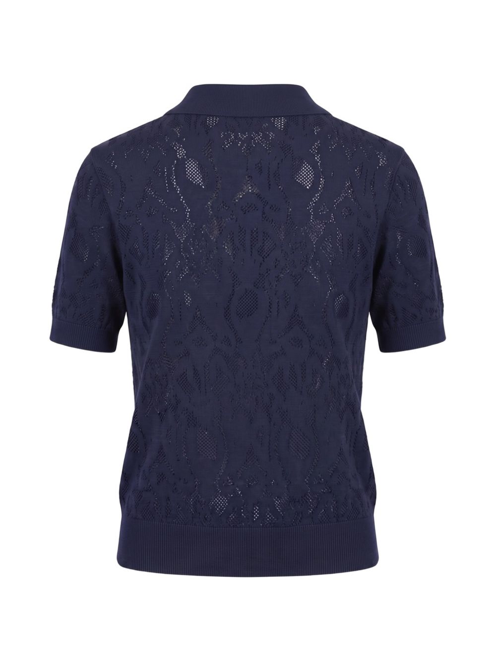 DONDUP Abito blu semitrasparente in pizzo
