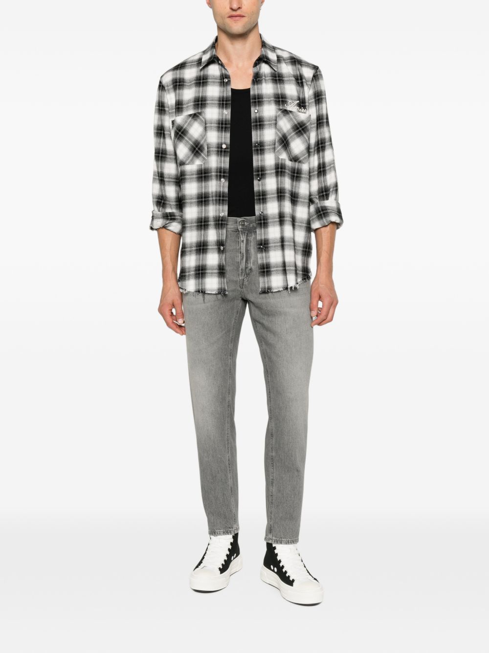DONDUP Jeans Brighton carrot fit grigi in cotone