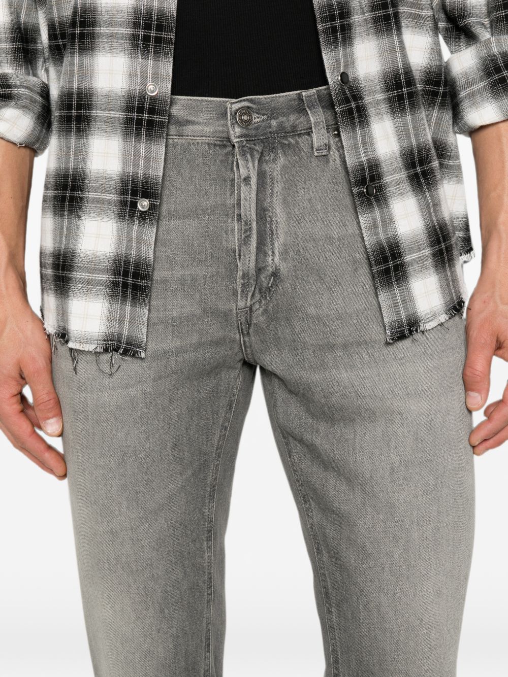DONDUP Jeans Brighton carrot fit grigi in cotone