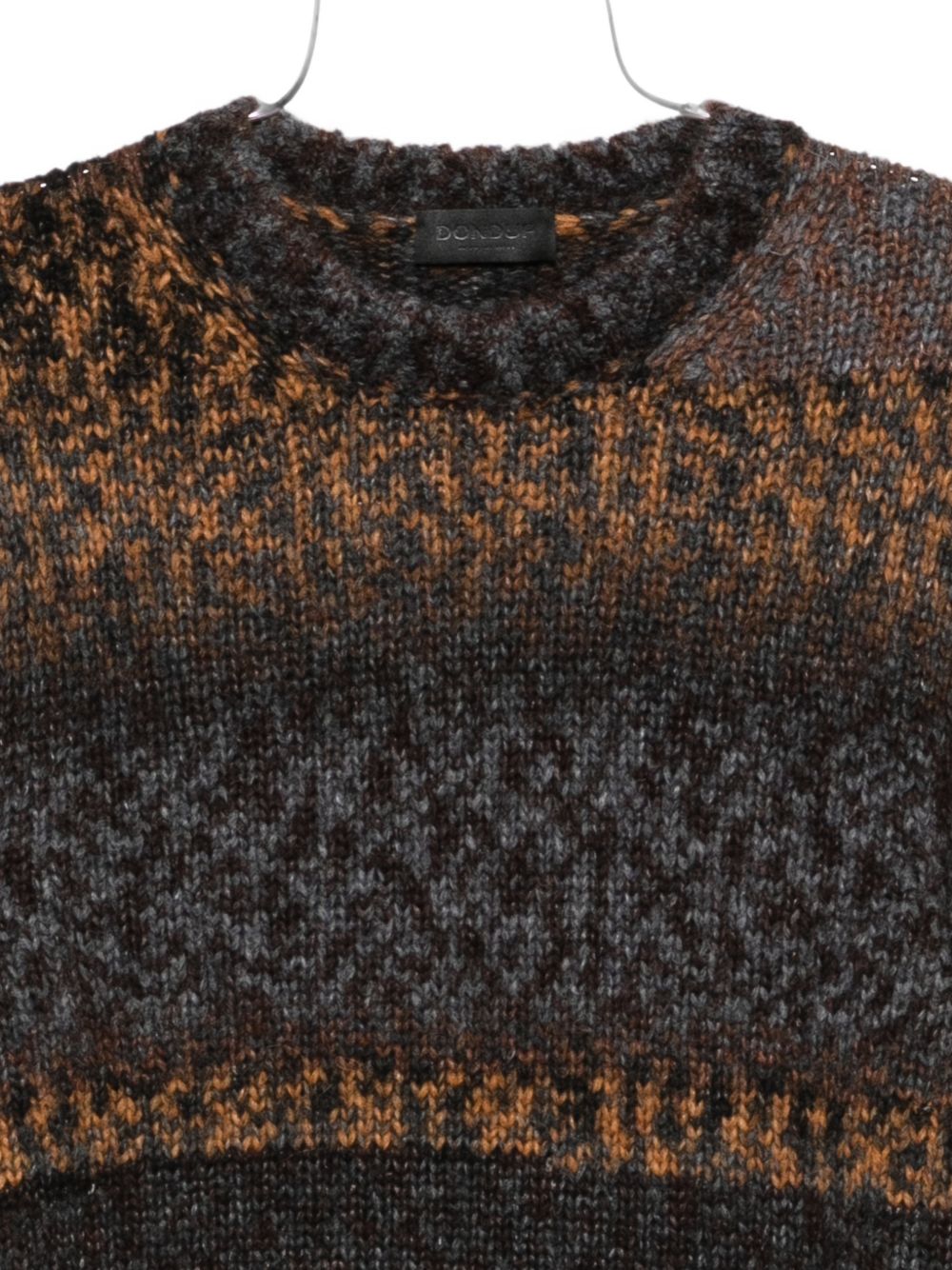 DONDUP Maglione marrone in misto lana e cashmere