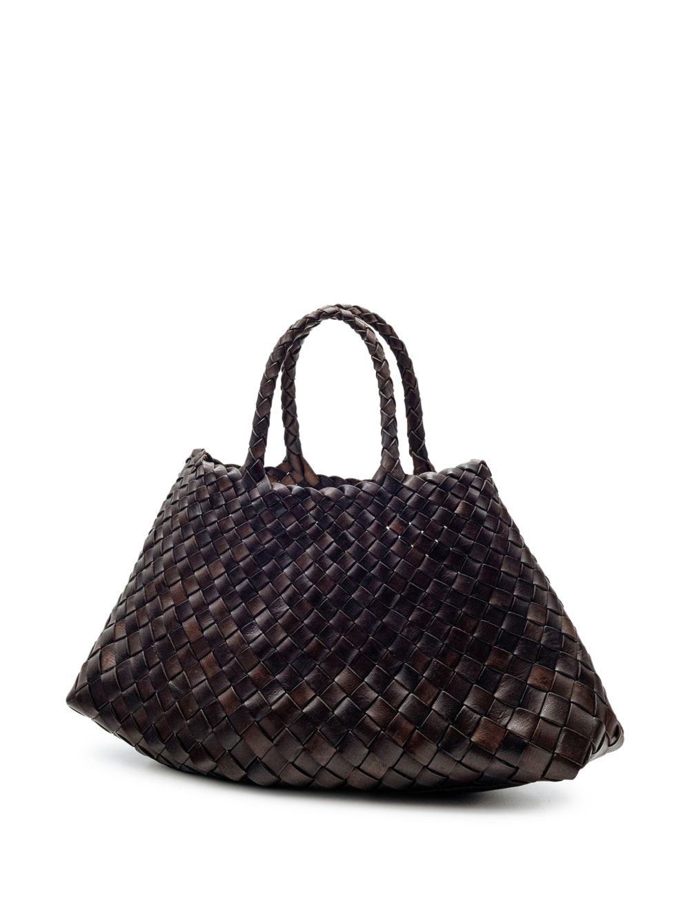 DRAGON DIFFUSION Borsa Santa Croce in pelle intrecciata