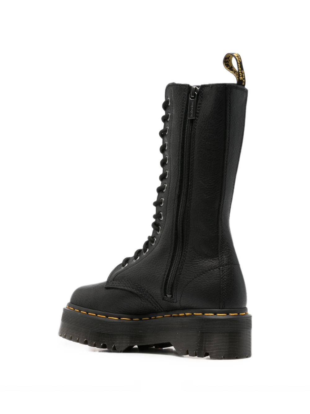 DR MARTENS Stivali 1B99 Quad alti neri con stringhe in pelle