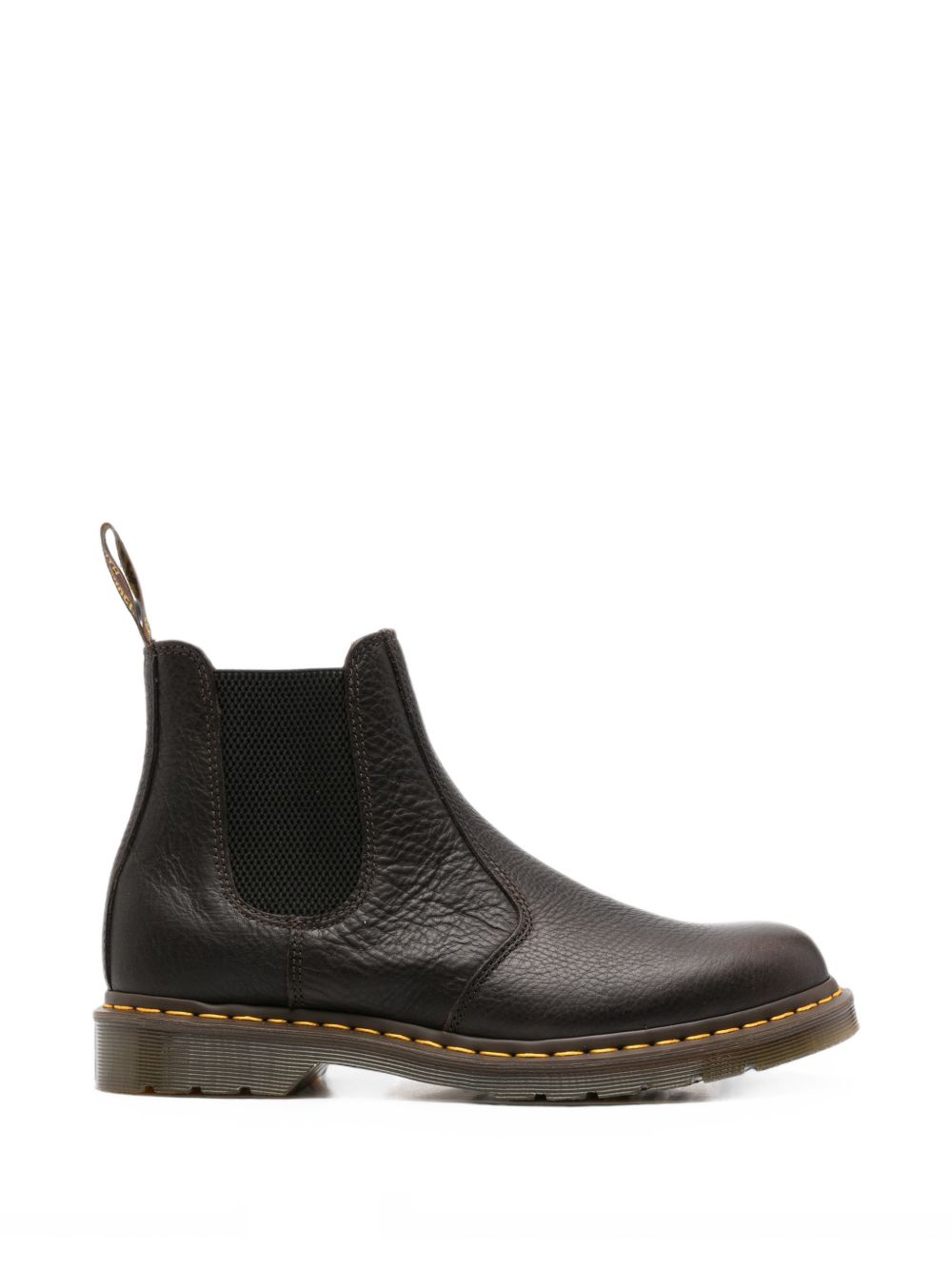 DR MARTENS Stivaletto da uomo in pelle marrone