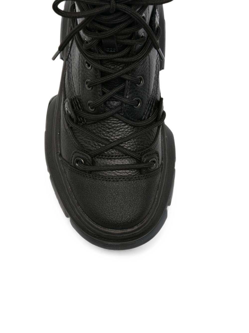 DR MARTENS Anfibi Lace neri in pelle firmati