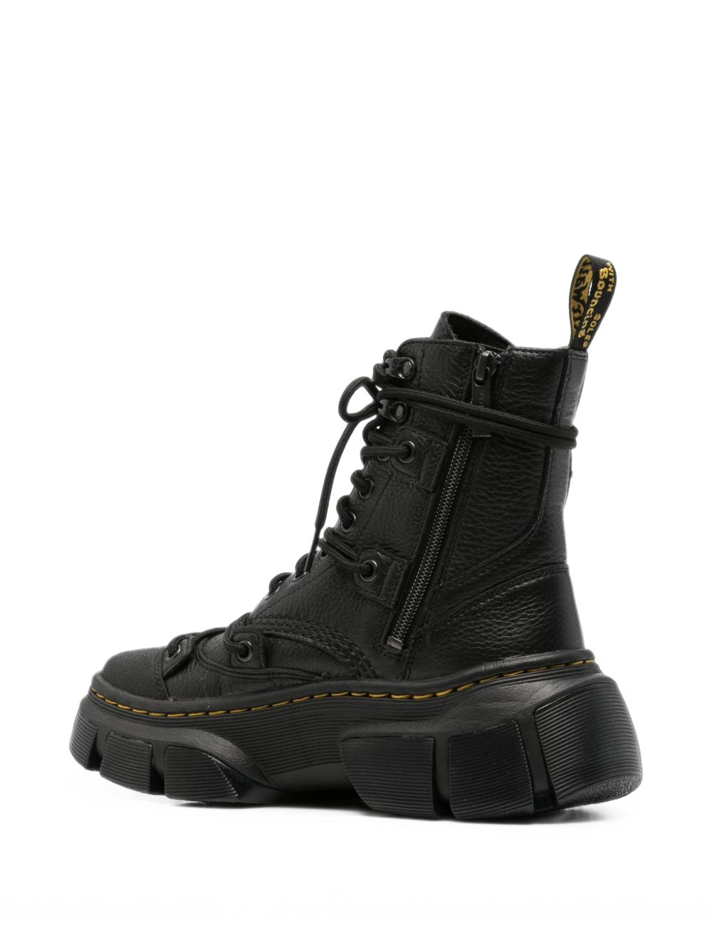 DR MARTENS Anfibi Lace neri in pelle firmati