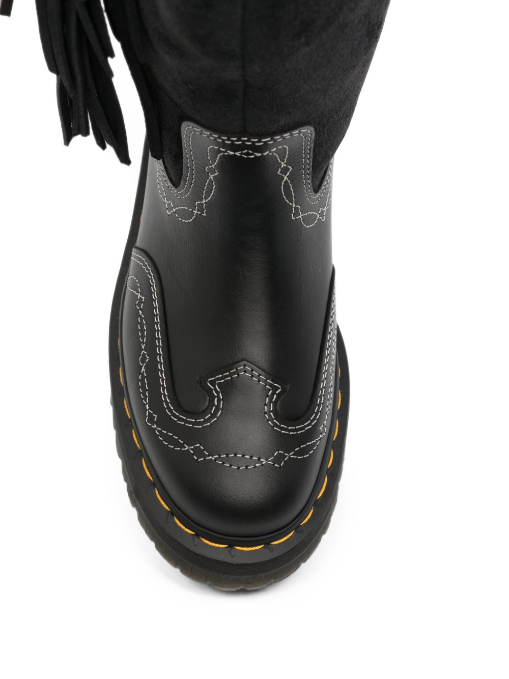 DR MARTENS Stivali Quad Hi neri in pelle con zip