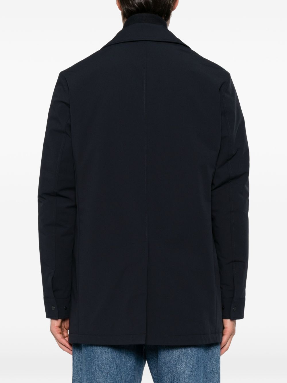 DUNO Cappotto Chesterfield Blu Navy