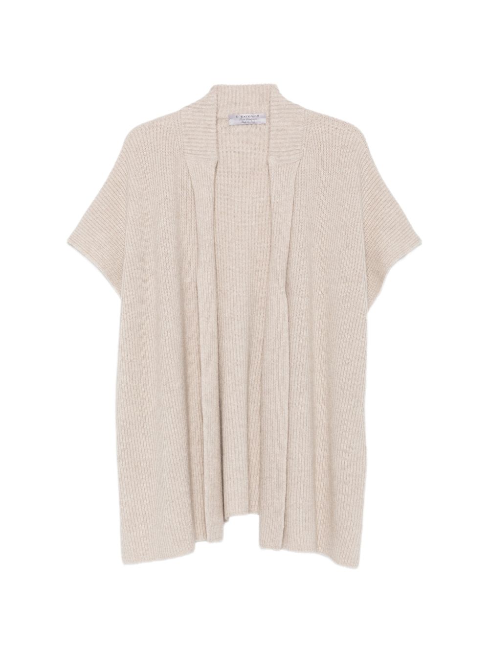 D EXTERIOR Cappa mantella beige in cashmere