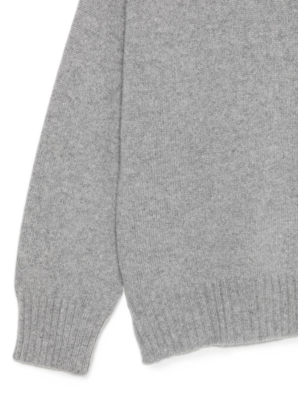 D EXTERIOR Maglia grigia a collo alto in cashmere