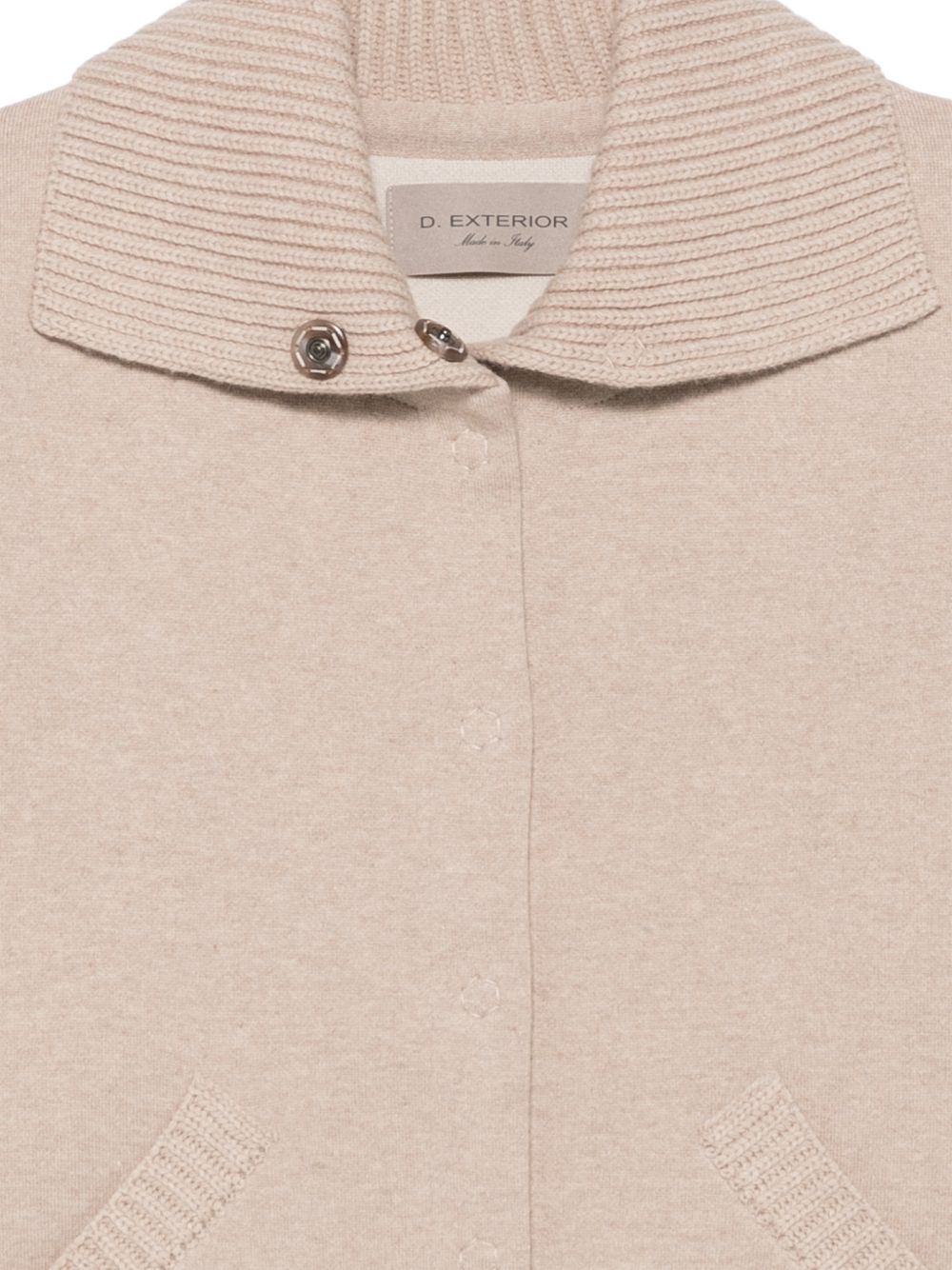 D EXTERIOR Cappotto corto beige in misto lana