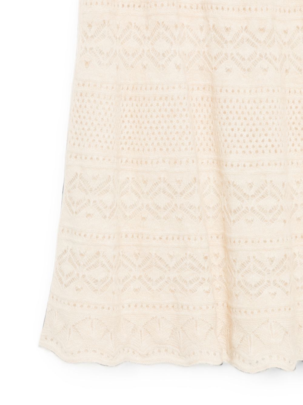 D EXTERIOR Gonna in maglia color panna in lana
