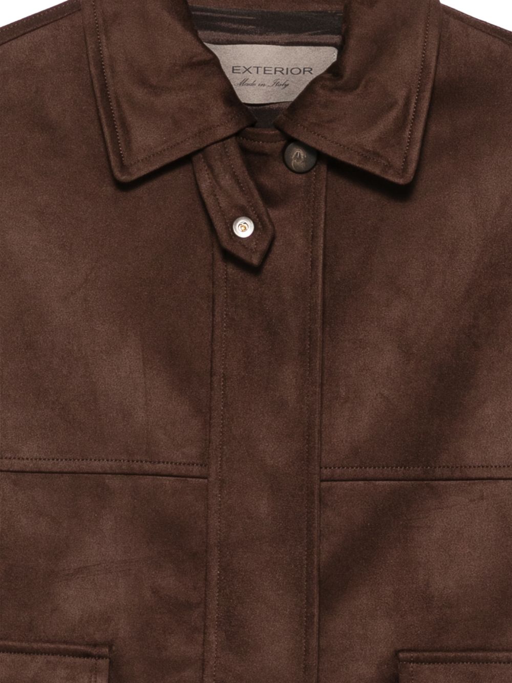 D EXTERIOR Giacca bomber marrone in ecopelle