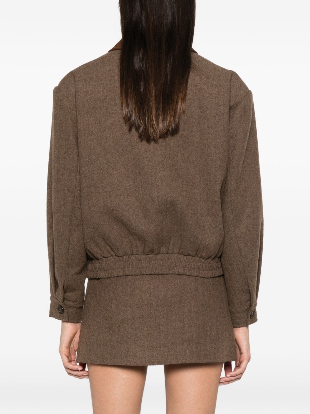 ELEH Giacca in tessuto regular fit con zip e fondo elasticizzato