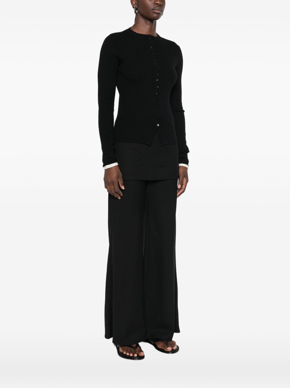 ELEH Cardigan in maglia nero