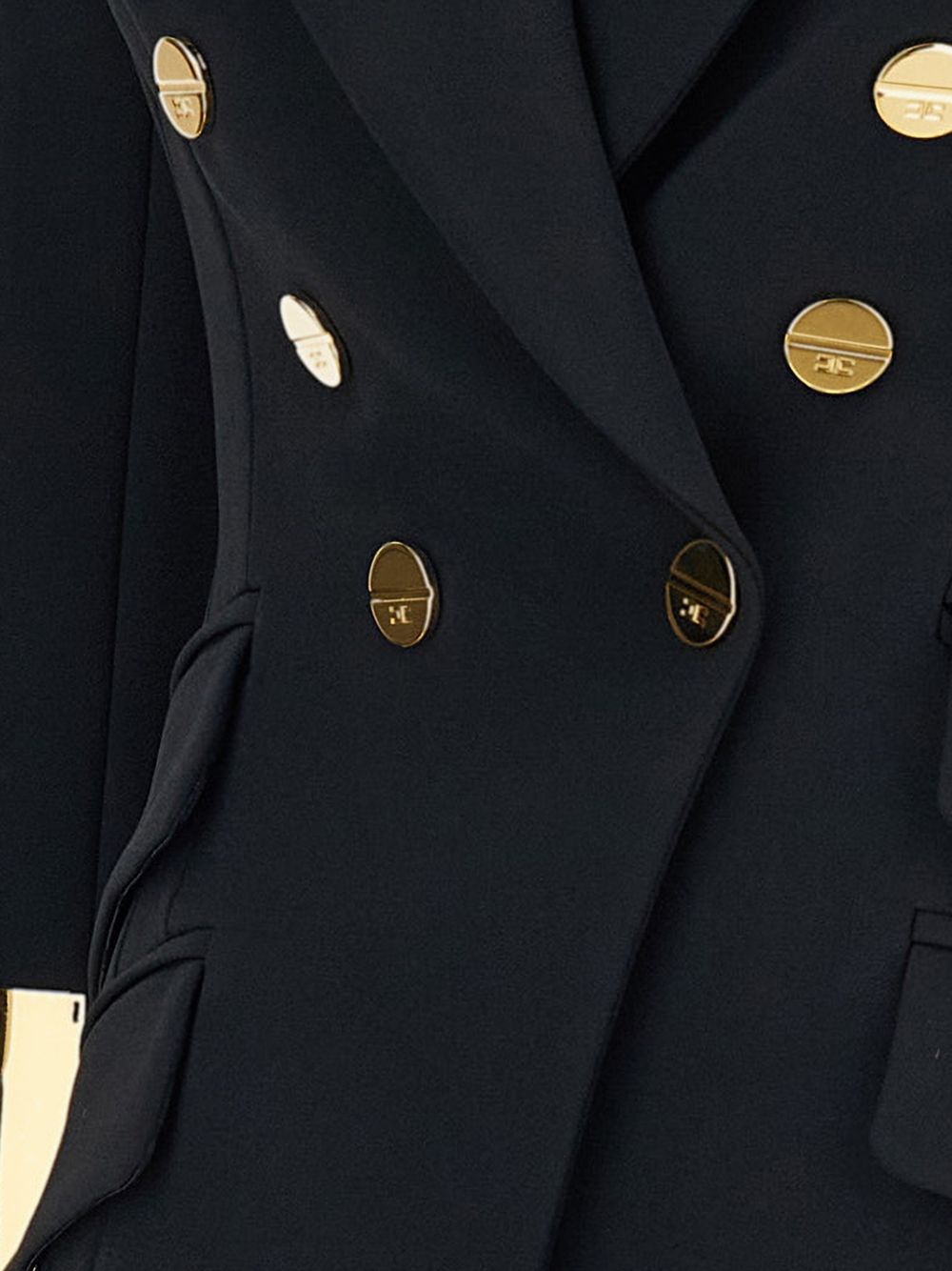 ELISABETTA FRANCHI Giacca blazer slim femminile con bottoni e dettagli dorati