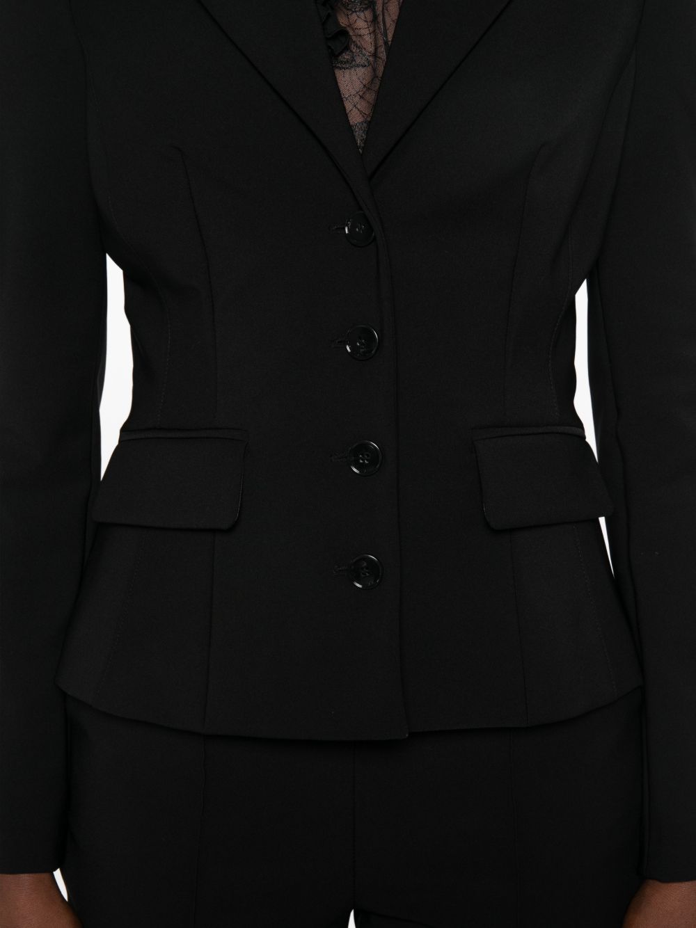 ELISABETTA FRANCHI Completo nero con giacca e pantalone
