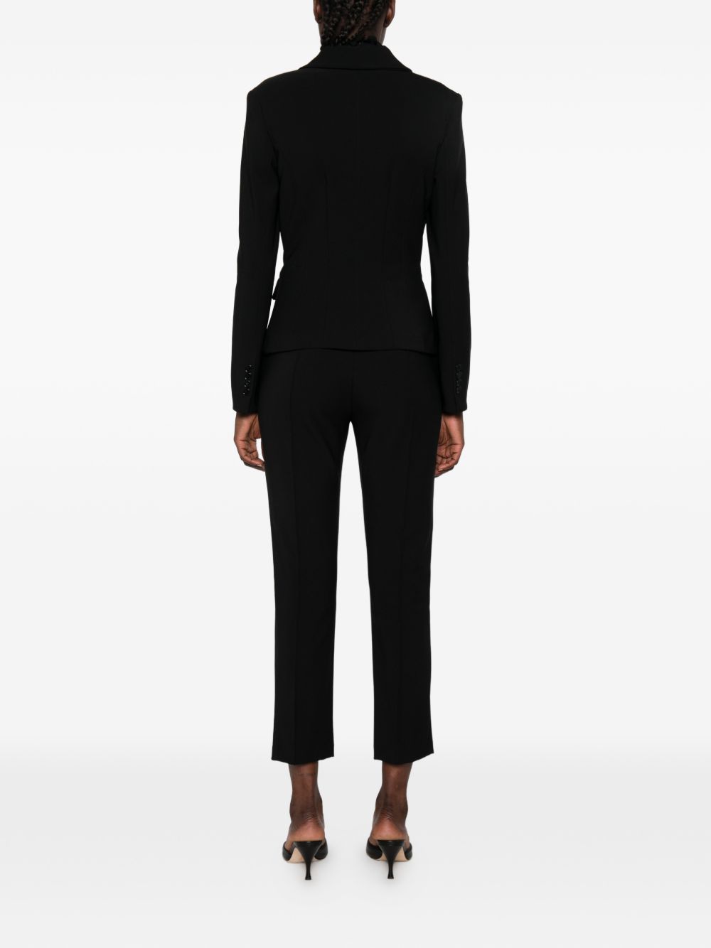 ELISABETTA FRANCHI Completo nero con giacca e pantalone