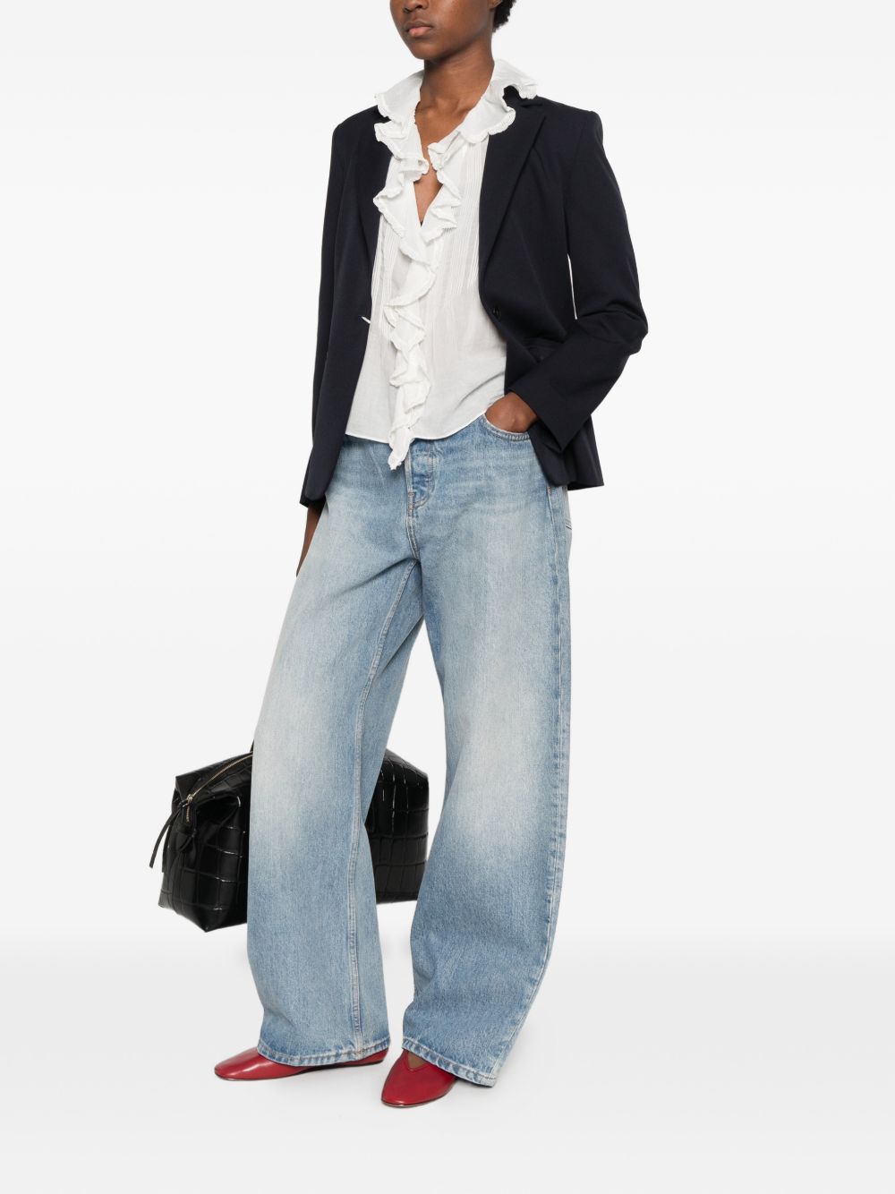 EMME Blazer blu navy monopetto