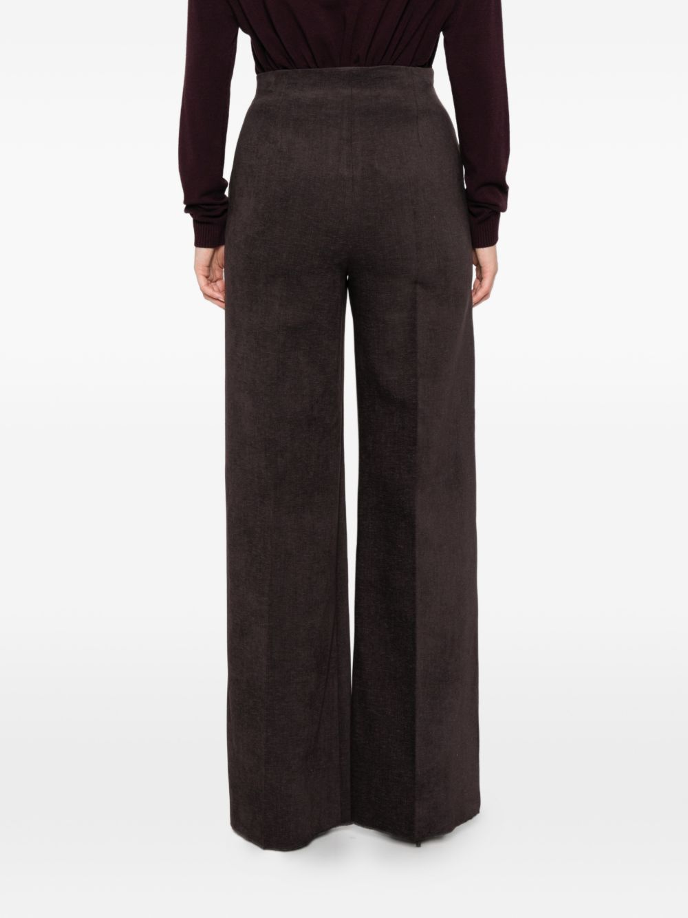 EMME Pantaloni marroni a palazzo