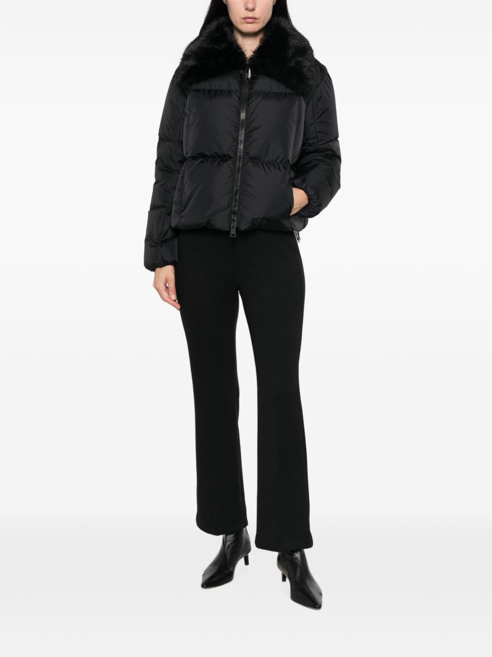 EMME Pantaloni neri Zamia elasticizzati