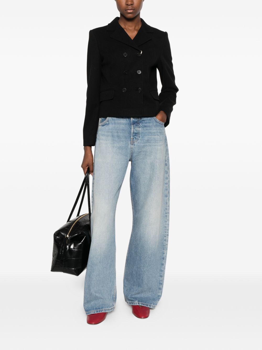EMME Blazer corto Emmedeola nero elegante
