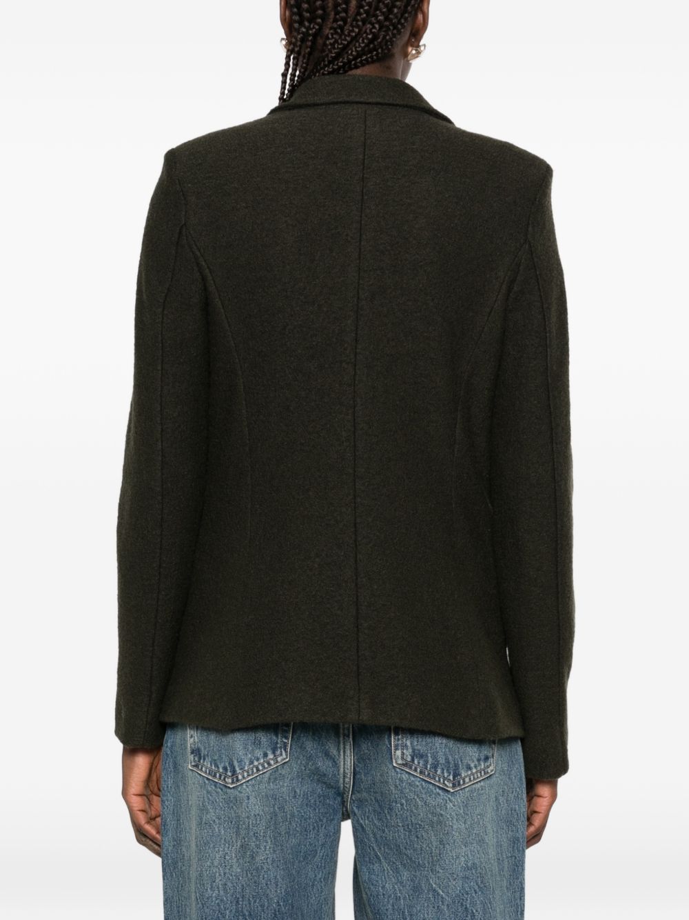 EMME Blazer in lana vergine monopetto