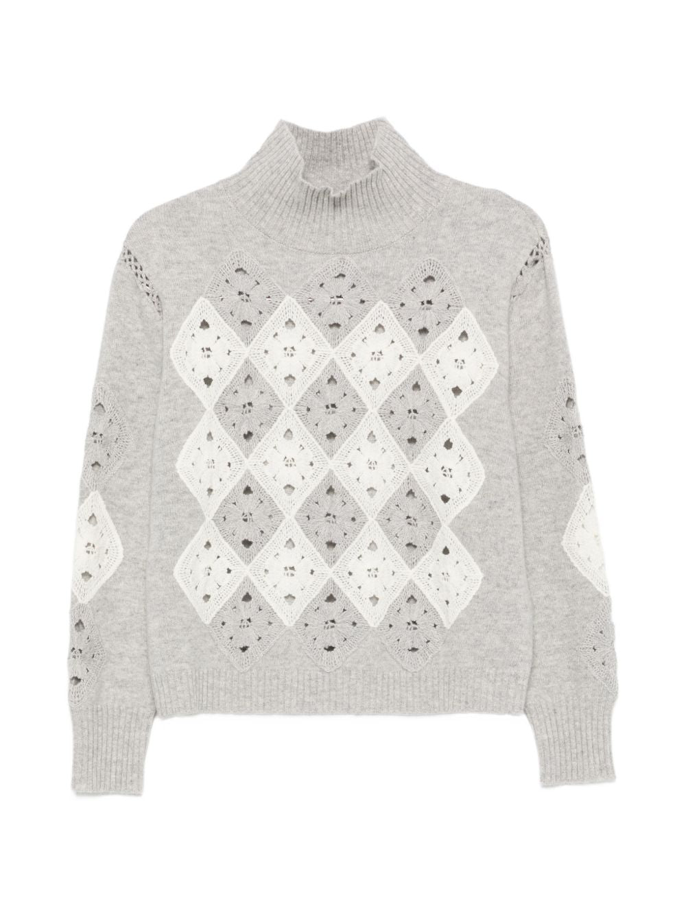 ERMANNO FIRENZE Maglione a rombi grigio