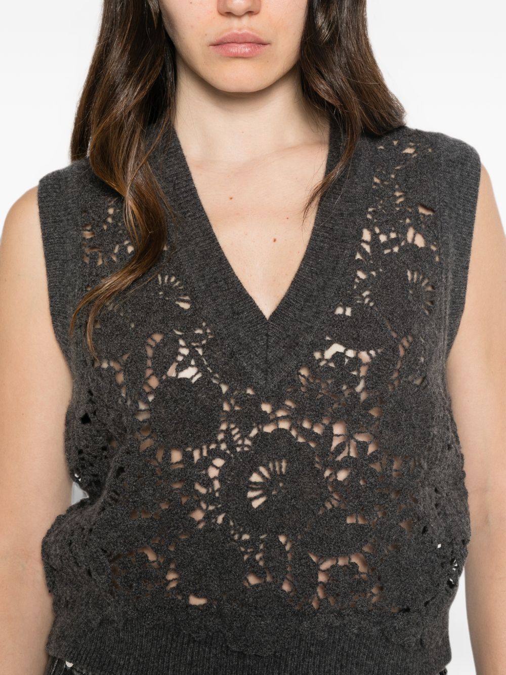 ERMANNO FIRENZE Gilet in lana antracite