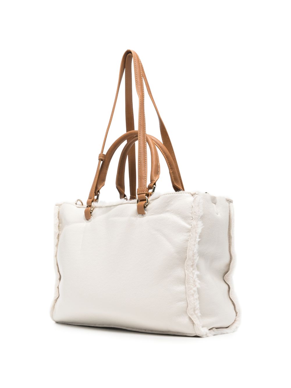 ERMANNO FIRENZE Borsa Shopper con ricami crochet