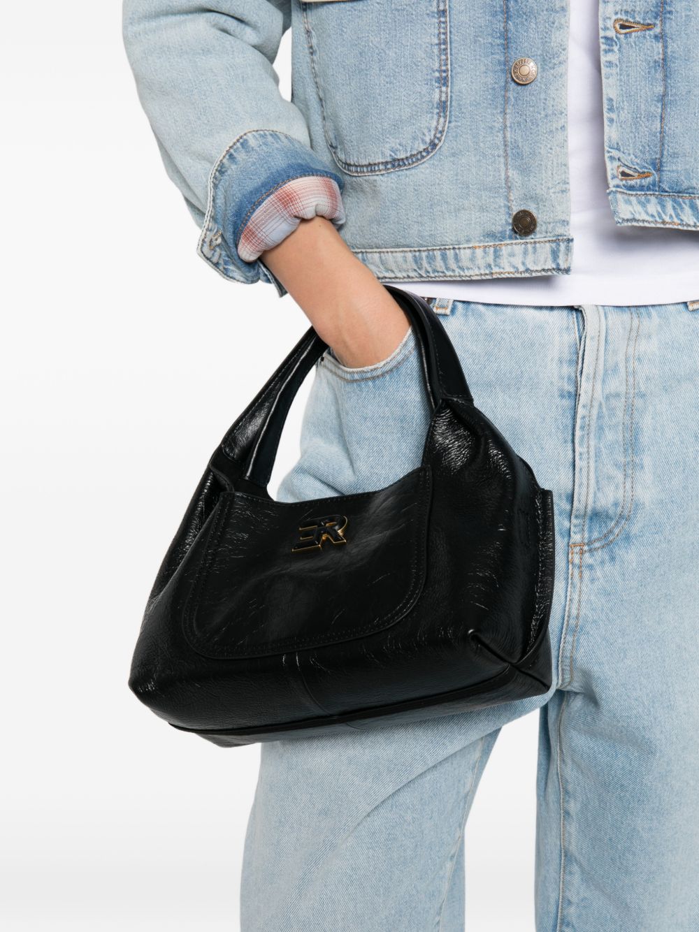 ERMANNO FIRENZE Borsa in pelle nera