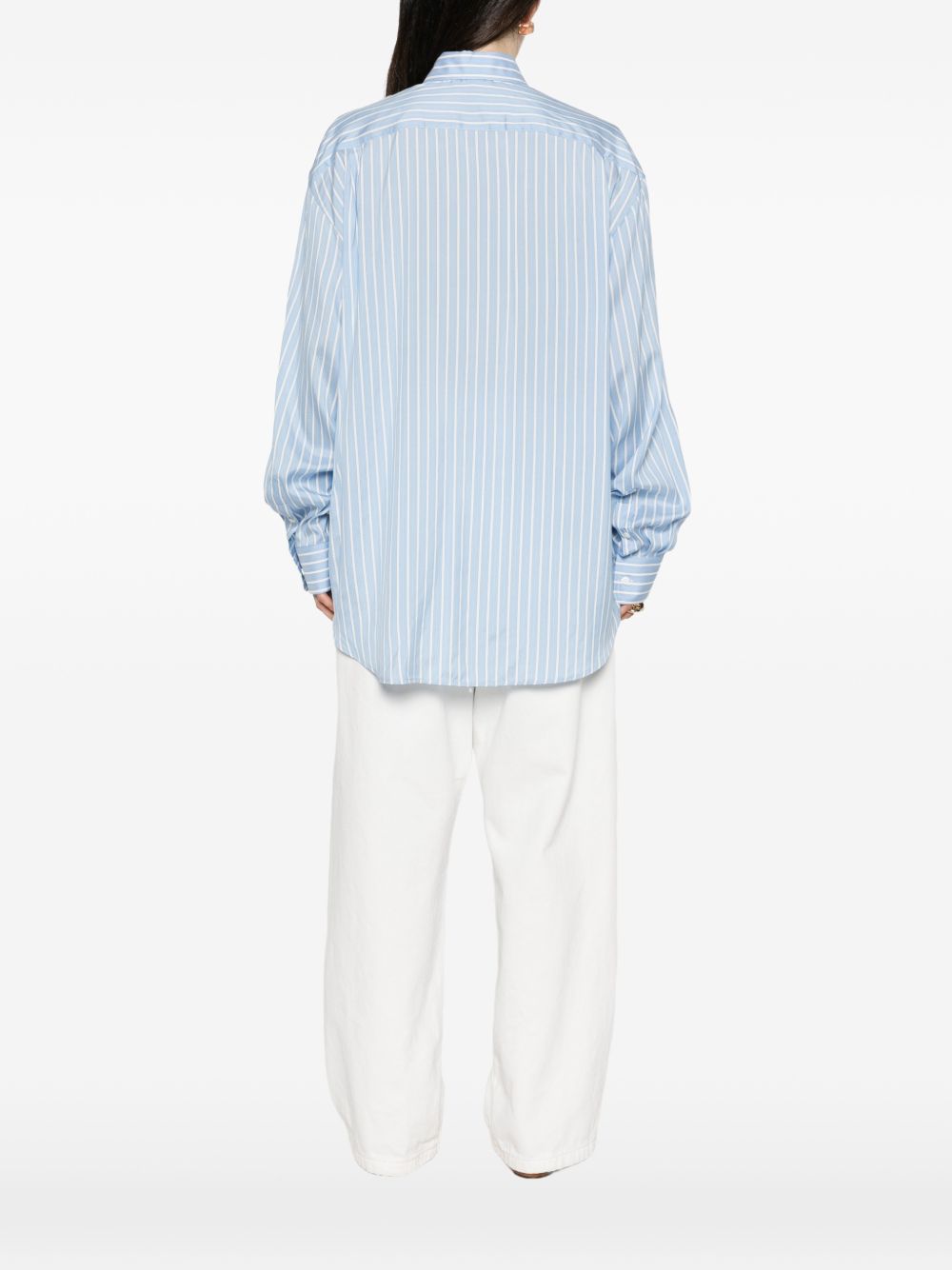 ERMANNO SCERVINO Camicia a Righe in Seta