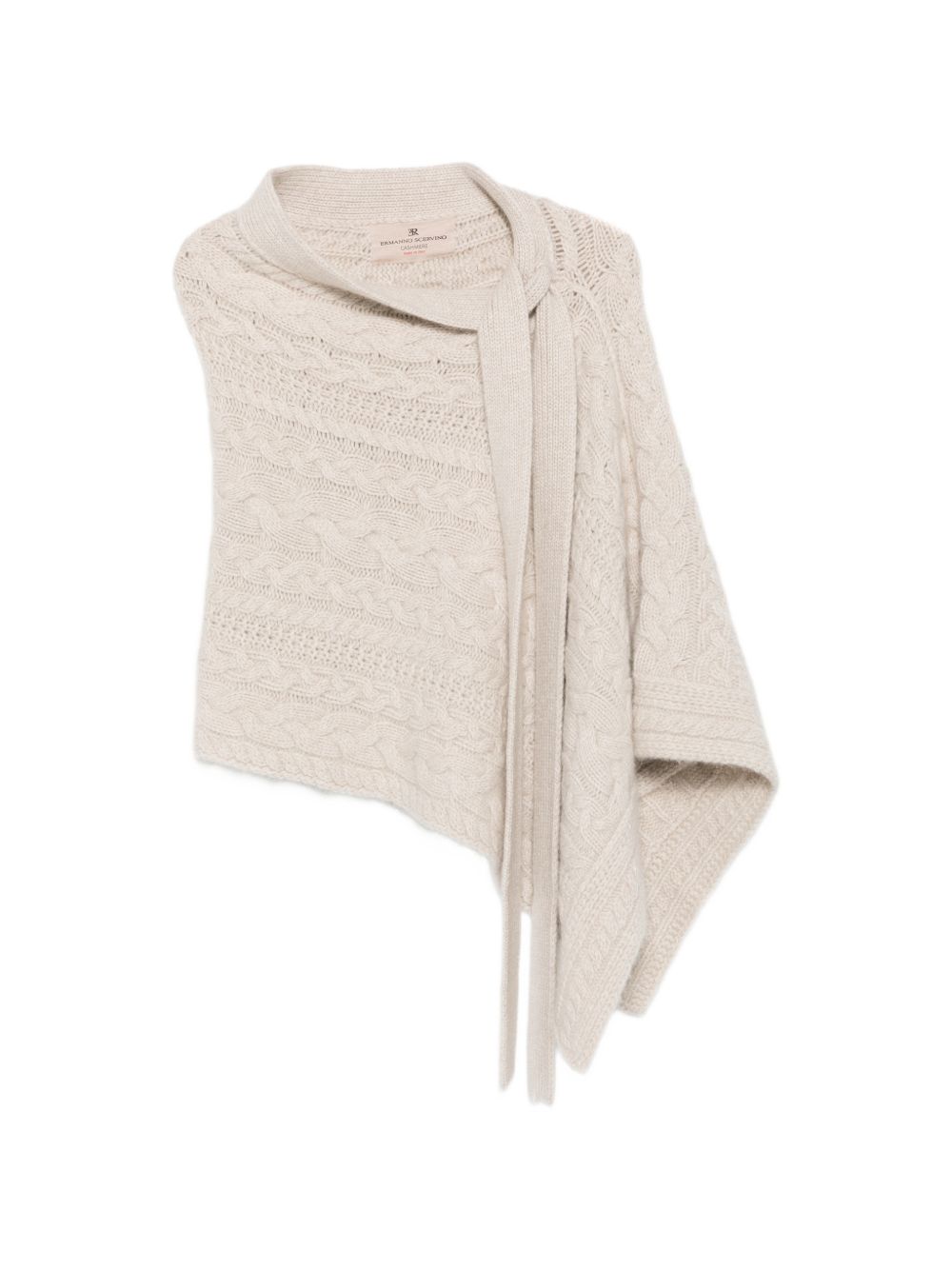 ERMANNO SCERVINO Sciarpa leggera in lana color beige