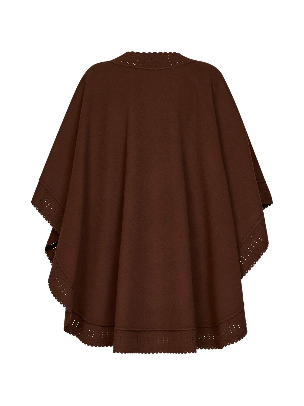 ERMANNO SCERVINO Mantella in lana marrone